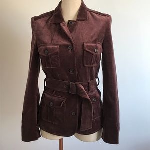 Hugo Boss Velvet jacket plum color- S